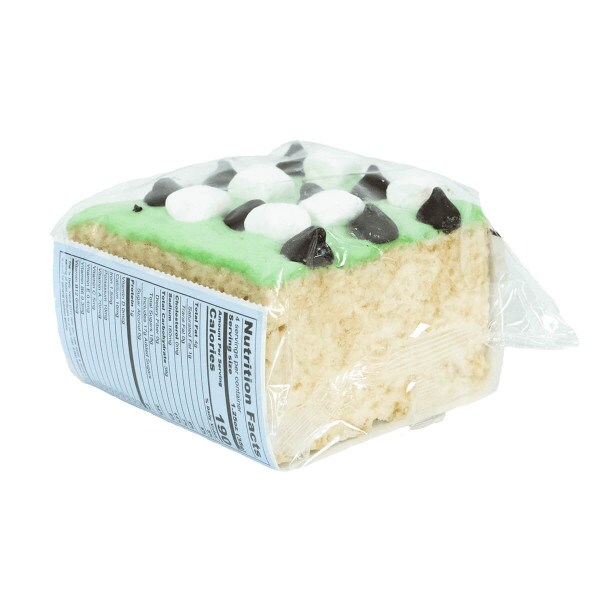 Mint Chocolate Chip Rice Crispy Treat